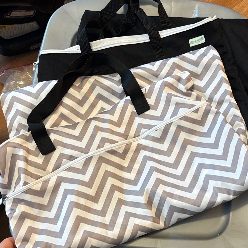 Chevron Patterned wet Bags for cloth diapers